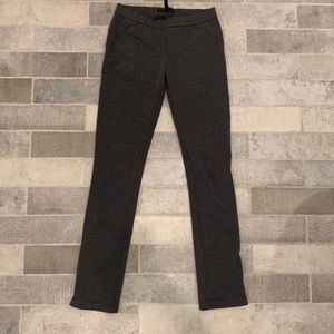 BCBG Dark Grey Leggings with Zipper Detail